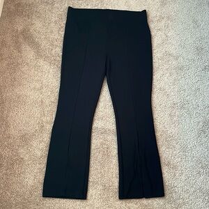 Avenue Knit Front Slit Pants